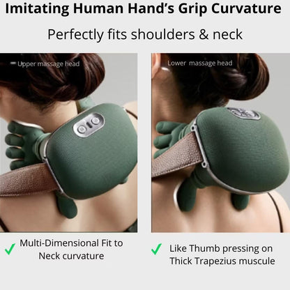 Electric Neck & Shoulder Massager with Heat Therapy | جهاز مساج الرقبة والكتفين بالحرارة