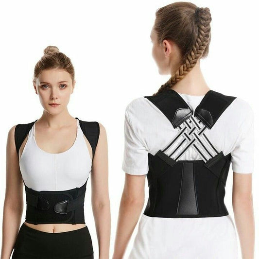 Adjustable Posture Corrector Back Support Belt for Men & Women – Spine Alignment & Pain Relief | حزام تصحيح القوام قابل للتعديل للرجال والنساء لدعم الظهر وتخفيف الألم