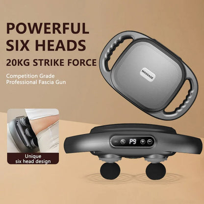 Electric Handheld Body Massager with Rolling Balls for Deep Tissue Pain Relief & Relaxation | جهاز مساج يدوي كهربائي للجسم مع كرات دوارة لتخفيف الألم والاسترخاء العميق