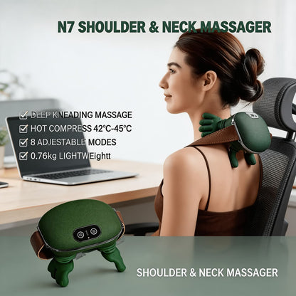 Electric Neck & Shoulder Massager with Heat Therapy | جهاز مساج الرقبة والكتفين بالحرارة