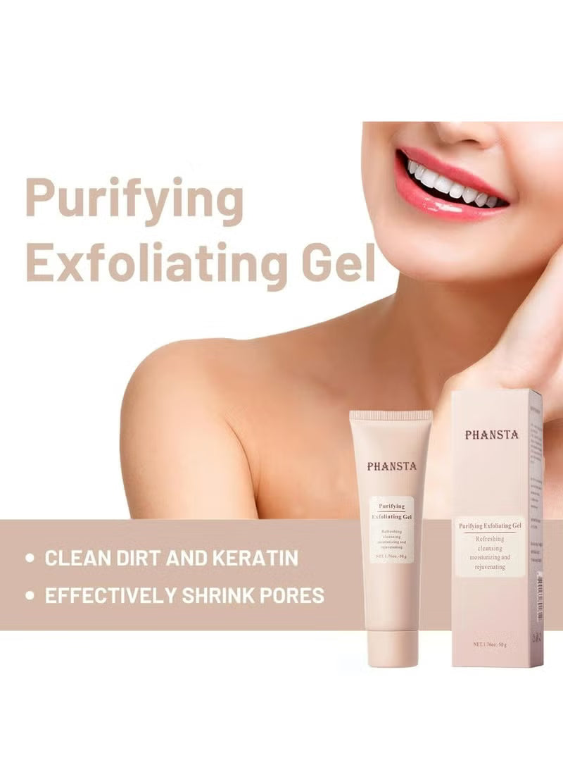 Purifying Exfoliating Gel for Deep Cleansing & Pore Minimizing – Smooth & Radiant Skin | جل تقشير وتنقية البشرة لتنظيف عميق وتقليل المسام لبشرة ناعمة ومشرقة