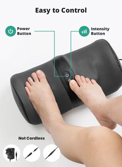 Electric Shiatsu Foot & Leg Massager with Heat for Deep Tissue Pain Relief & Relaxation | جهاز مساج شياتسو للقدمين والساقين مع الحرارة لتخفيف الألم والاسترخاء العميق