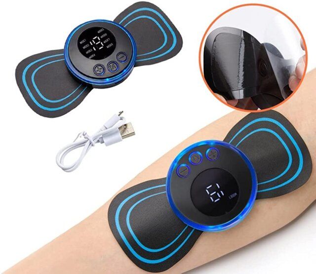 Portable EMS Muscle Stimulator & Body Toner Pad | جهاز تحفيز العضلات EMS المحمول لتقوية وشد الجسم