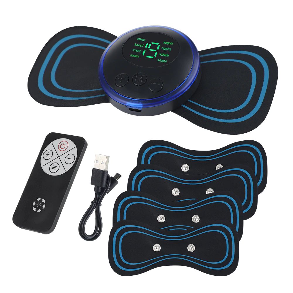 Portable EMS Muscle Stimulator & Body Toner Pad | جهاز تحفيز العضلات EMS المحمول لتقوية وشد الجسم